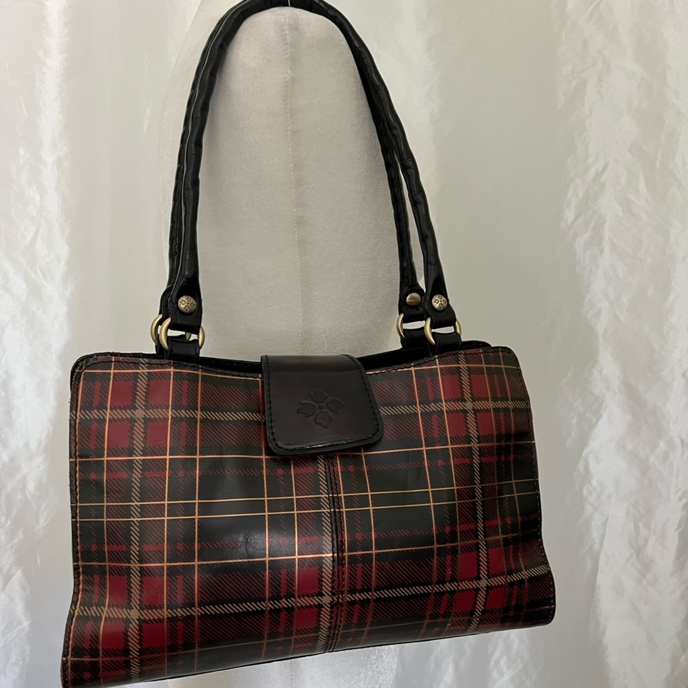 Patricia Nash Satchel With Wallet - Tartan Plaid